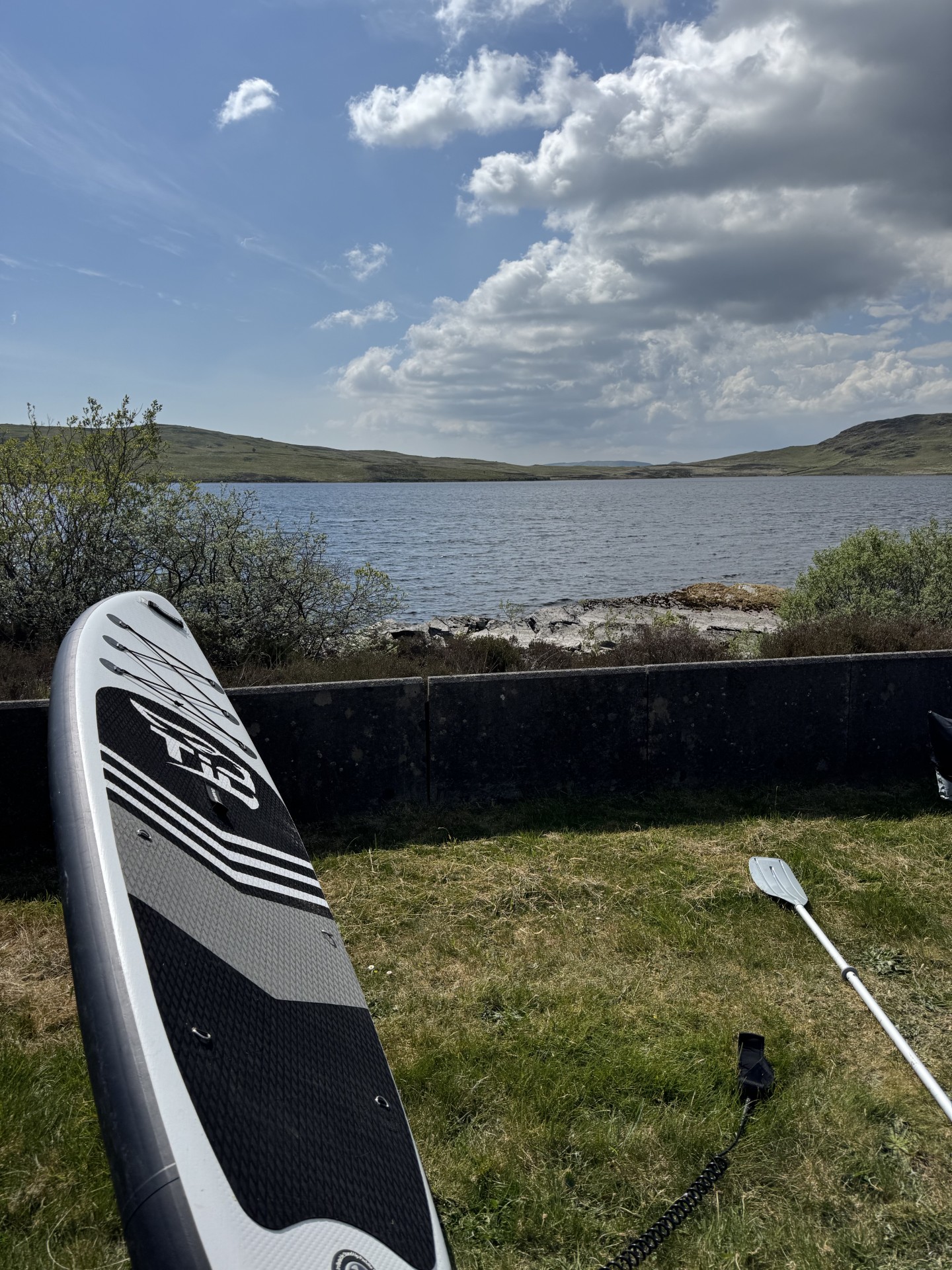 Paddleboarding on Loch Whinyeon